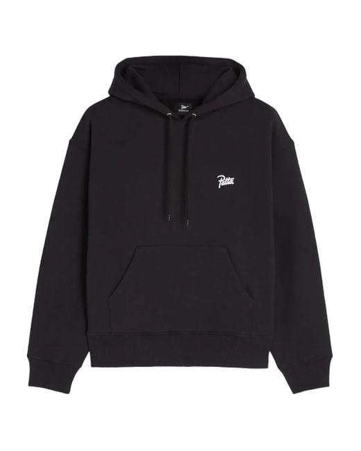 Felpa Con Cappuccio E Logo di PATTA in Black da Uomo