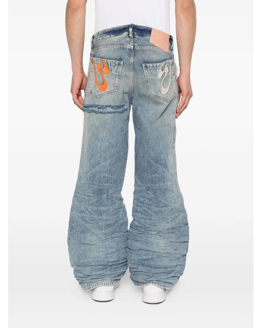 PDF Blue Jean Rich Kid À Effet Usé for men