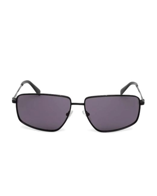 GUESS EYEWEAR Purple Rectangle-Frame Sunglasses