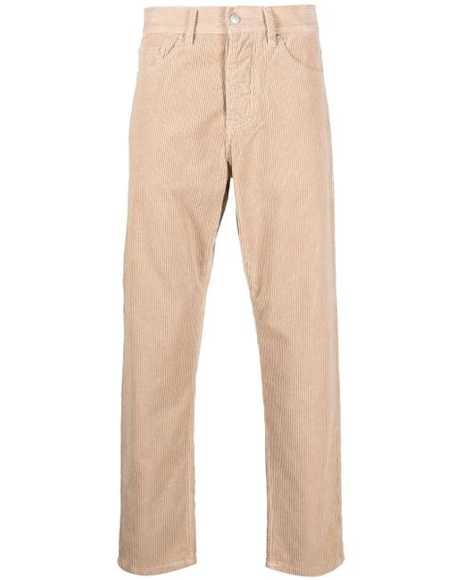 Carhartt Natural Corduroy Straight-Leg Trousers for men