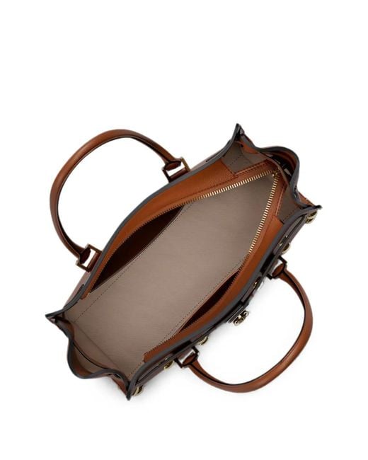 Michael Kors Brown Small Hamilton Leather Satchel Bag