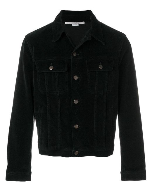 Stella McCartney Black Dicky Velvet Jean Jacket for men