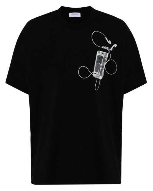 Off-White c/o Virgil Abloh T-Shirt mit Scan-Print in Black für Herren