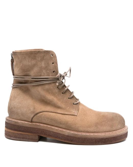 Marsèll スエード コンバットブーツ Brown
