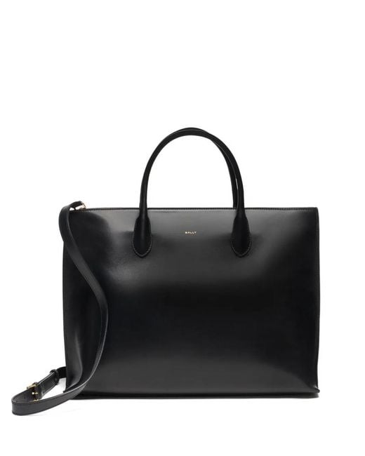 Bally Black Althea Leather Tote Bag