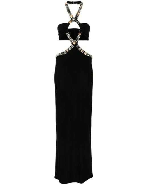 The New Arrivals Ilkyaz Ozel Awa Maxi-Dress in het Black
