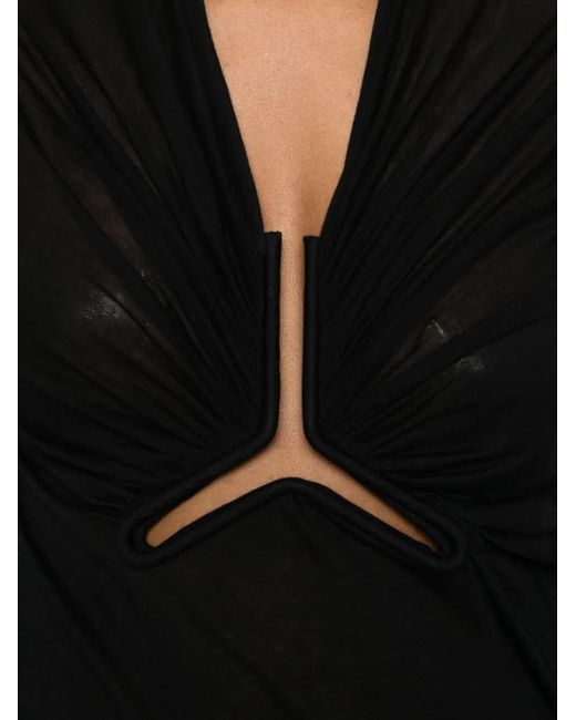 Rick Owens Uitgesneden Top in het Black