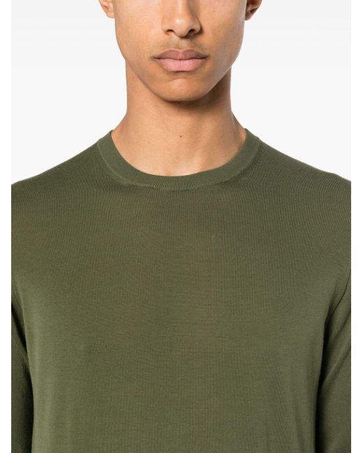 Drumohr Green Fine-knit Jumper for men