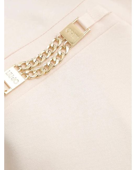 Liu Jo Natural Milano Chain Detail Mini Dress