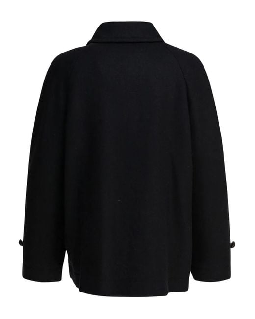 Circolo 1901 Black Wool-Blend Coat