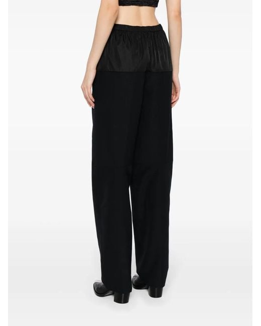 Alexander Wang Black Drawstring Nylon Trousers