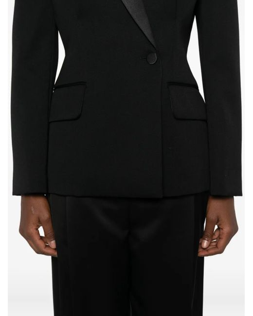 Lanvin Black Notched-Lapel Blazer