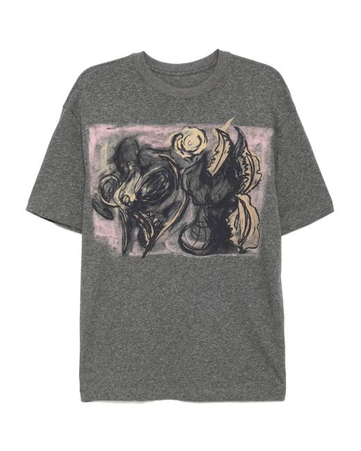 JNBY グラフィック Tシャツ Gray
