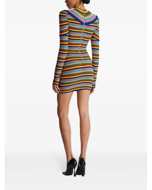 Balmain Blue Knitted Dress