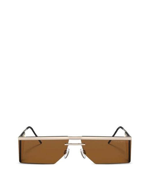 Emporio Armani Natural Rectangle Sunglasses for men