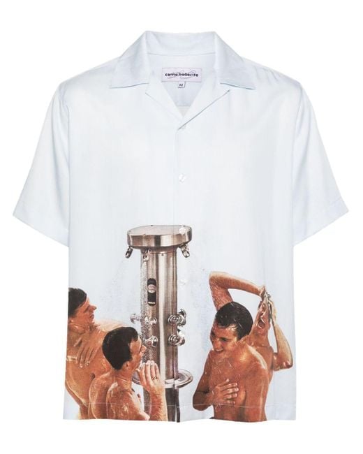 Carne Bollente White Rush Shower Twill Shirt