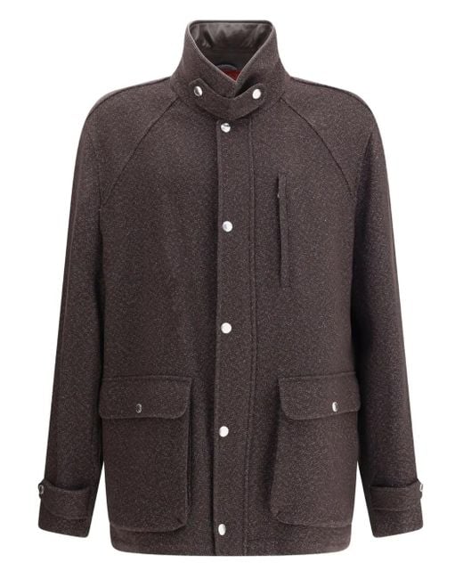 Brunello Cucinelli Brown Patch Pocket Jacket for men