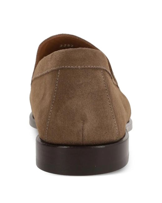 Doucal's Brown Suede Loafers for men