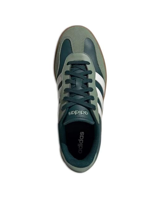 Adidas Green Barreda Lace-Up Suede Sneakers for men