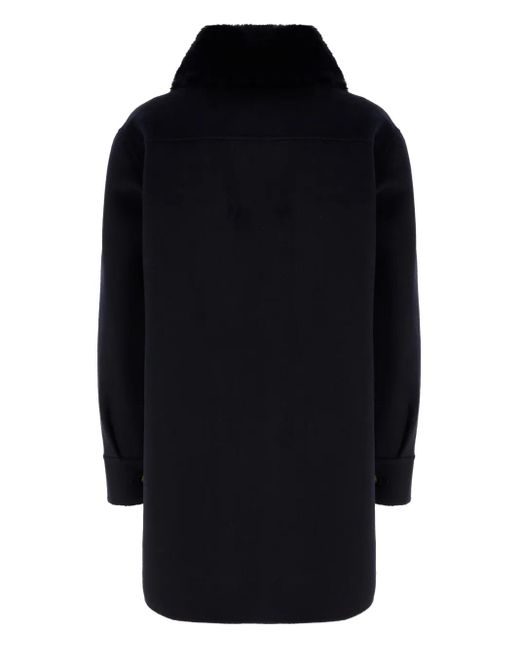 Ava Adore Black Buttoned-Up Single-Breasted Coat