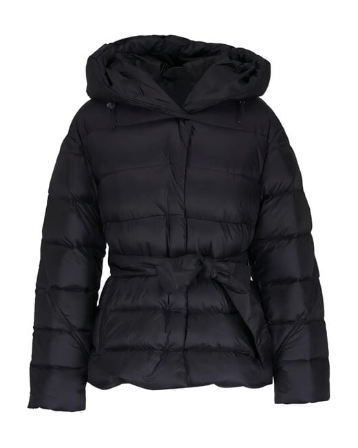 Bogner Black Laurie Hooded Belted Jacket