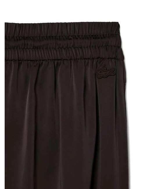 Lacoste Brown Elasticated-Waist Trousers