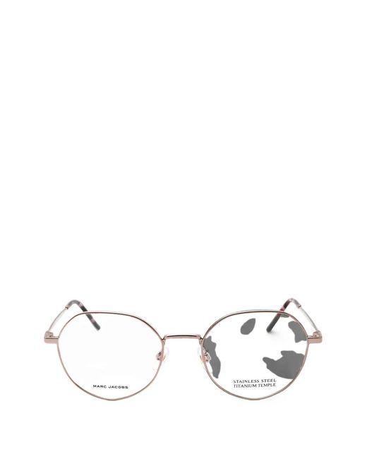 Marc Jacobs White Round-Frame Glasses