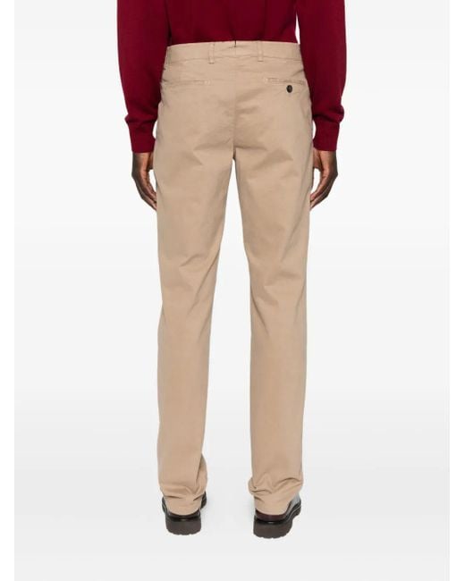 Berwich Natural Flat-Front Trousers for men