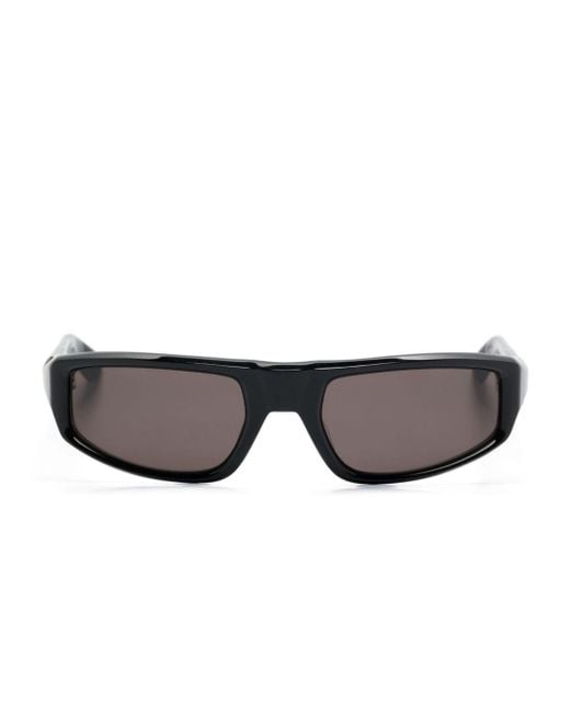 Chrome Hearts Gray Rectangle-frame Sunglasses for men