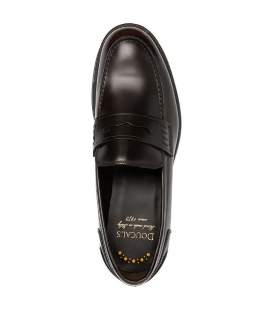 Doucal's Loafer Mit Runder Kappe in Black für Herren