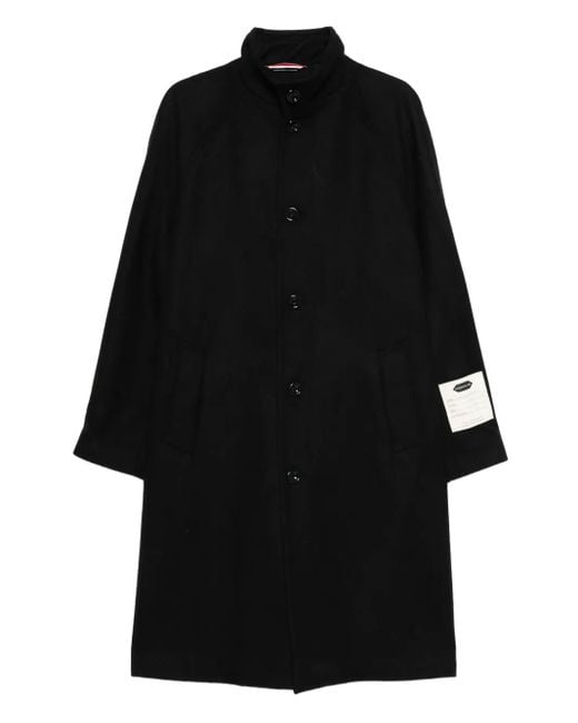 NEW YORK RESIDENT Black Single-breasted Coat for men
