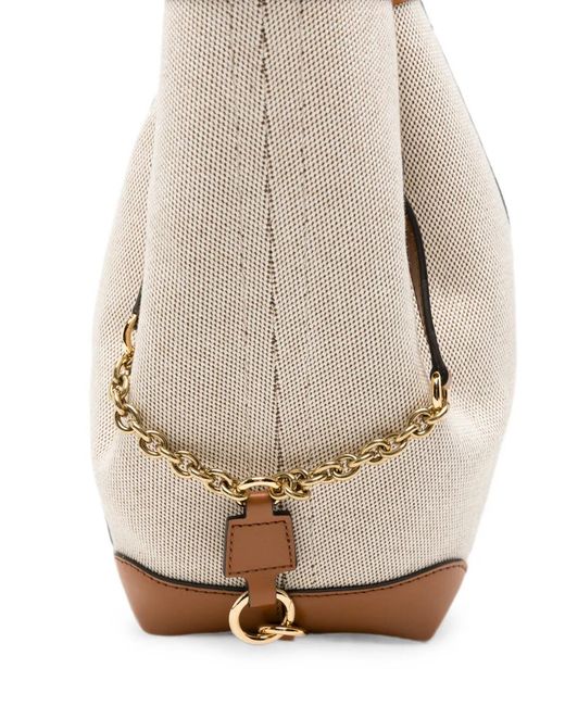 Chloé White Clover Canvas Tote Bag