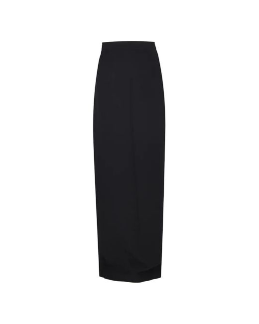 Safiyaa Black Sidha High-Waisted Column Maxi Skirt