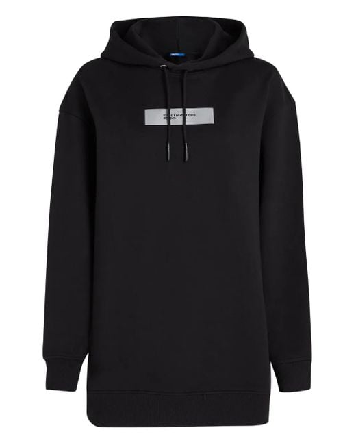 Karl Lagerfeld Black Minikleid Mit Oversized-Logo