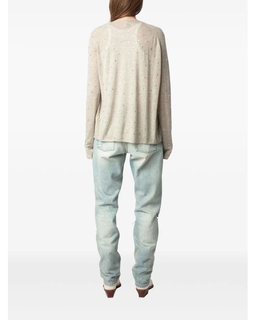 Zadig & Voltaire White Daffy Cardigan