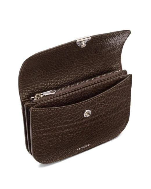 Lemaire Brown Grained-Leather Wallet