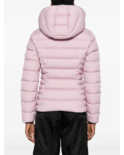 Moncler Pink Herbe Hooded Quilted Jacket