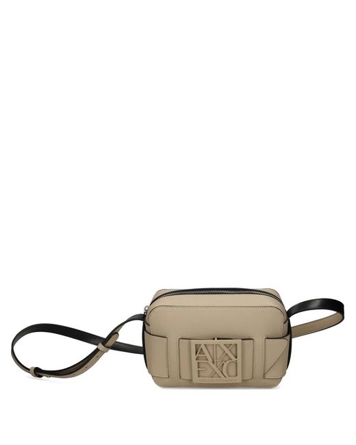 ARMANI EXCHANGE Metallic Logo-Detail Cross-Body Bag
