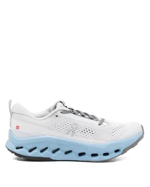 On Shoes White Cloudsurfer Trail 2 Sneakers