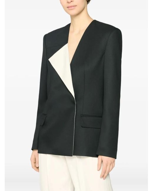 Genny コントラストパネル ジャケット Black