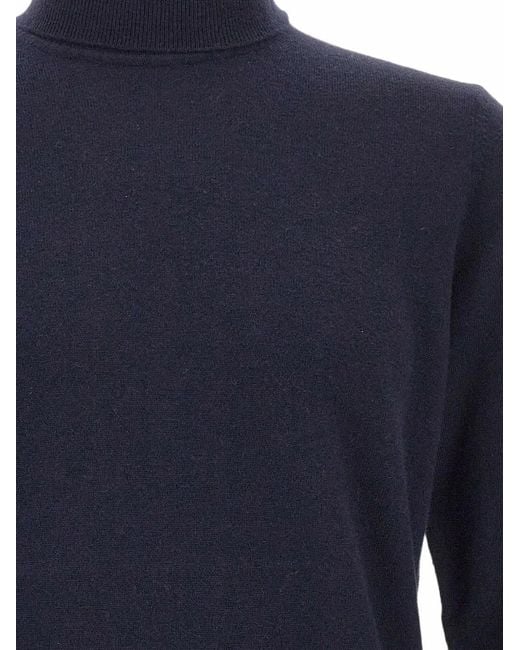 Kangra Blue Roll Neck Sweater for men