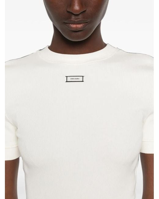 Entire studios White Logo-Patch Shorts