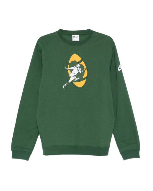 Felpa Rewind Club di Nike in Green da Uomo