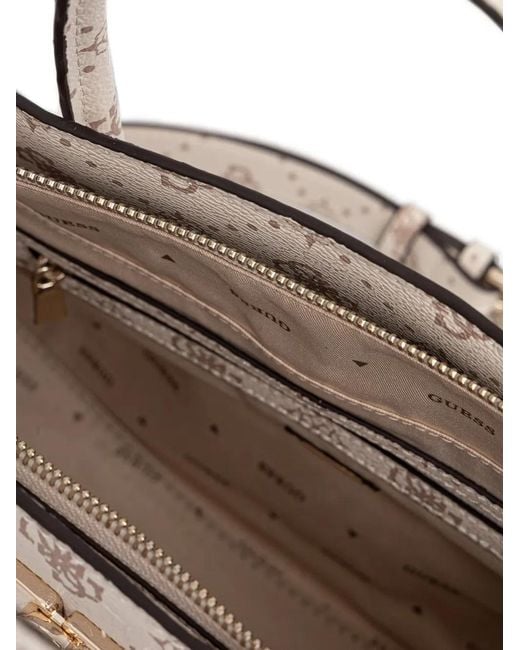 Guess Natural Emelie Monogram-Print Tote Bag