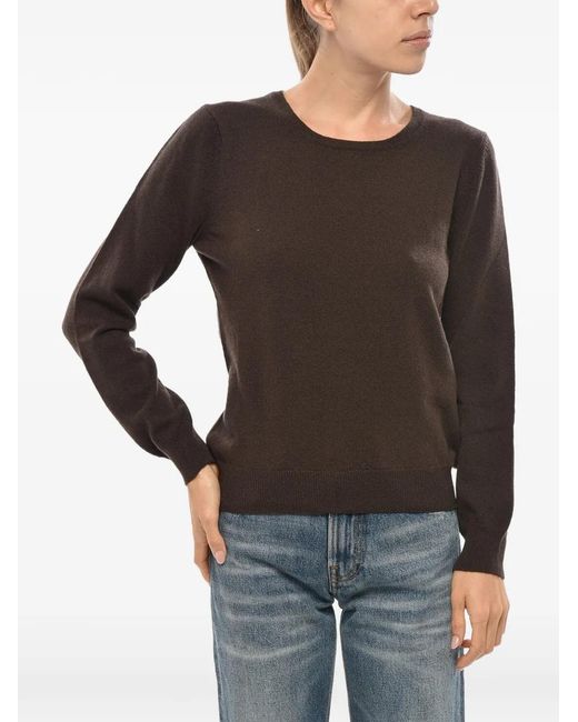Malo Black Crew-Neck Long-Sleeve Sweater