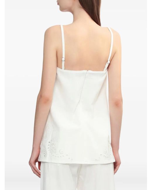 Top con detalle de ojales Rag & Bone de color White