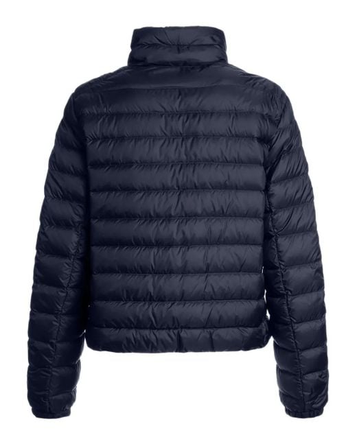 Parajumpers Blue Emilia High-Neck Puffer Jacket