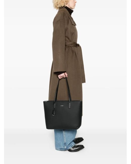 DKNY Black Zip-Top Tote Bag