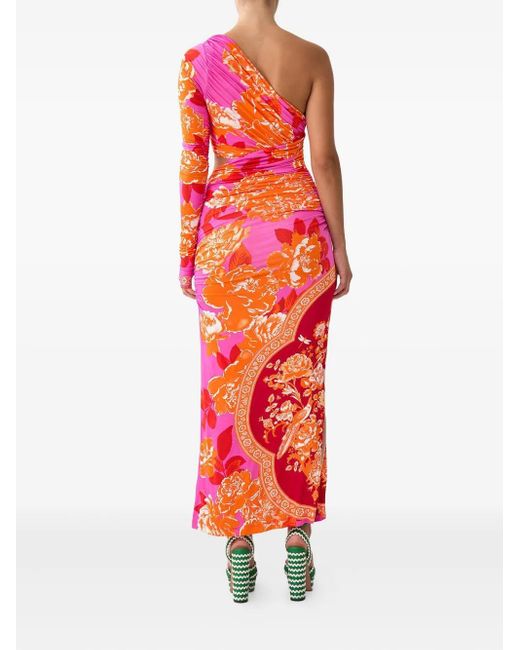Camilla Red Tiles Of Türkiye Midi Dress