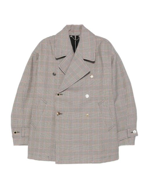 Charles Jeffrey Geruite Jas in het Gray
